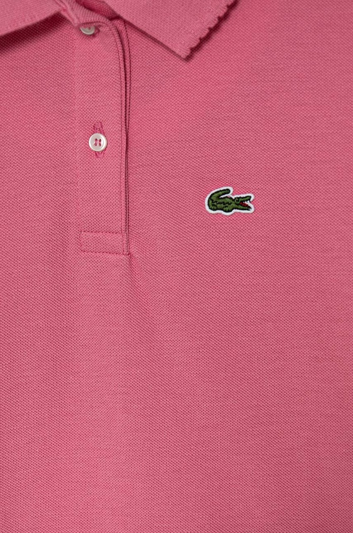 Dziewczynka Lacoste Polo bawełniane dziecięce PJ3594 różowy