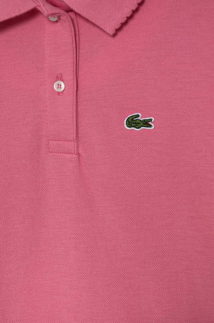 Dziewczynka Lacoste Polo bawełniane dziecięce PJ3594 różowy