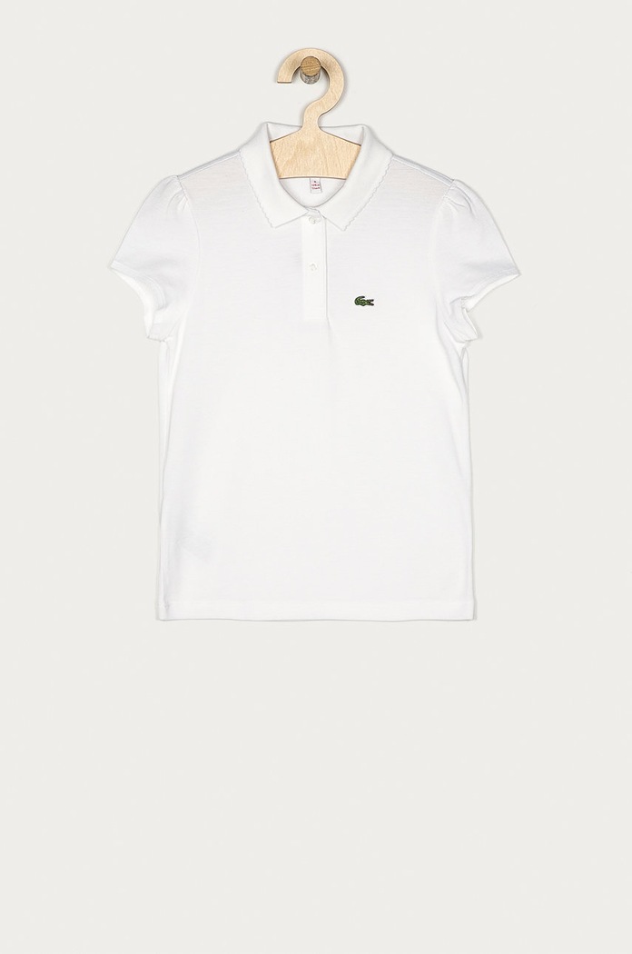 Lacoste - T-shirt dziecięcy 98-140 cm PJ3594 bawełna biały PJ3594