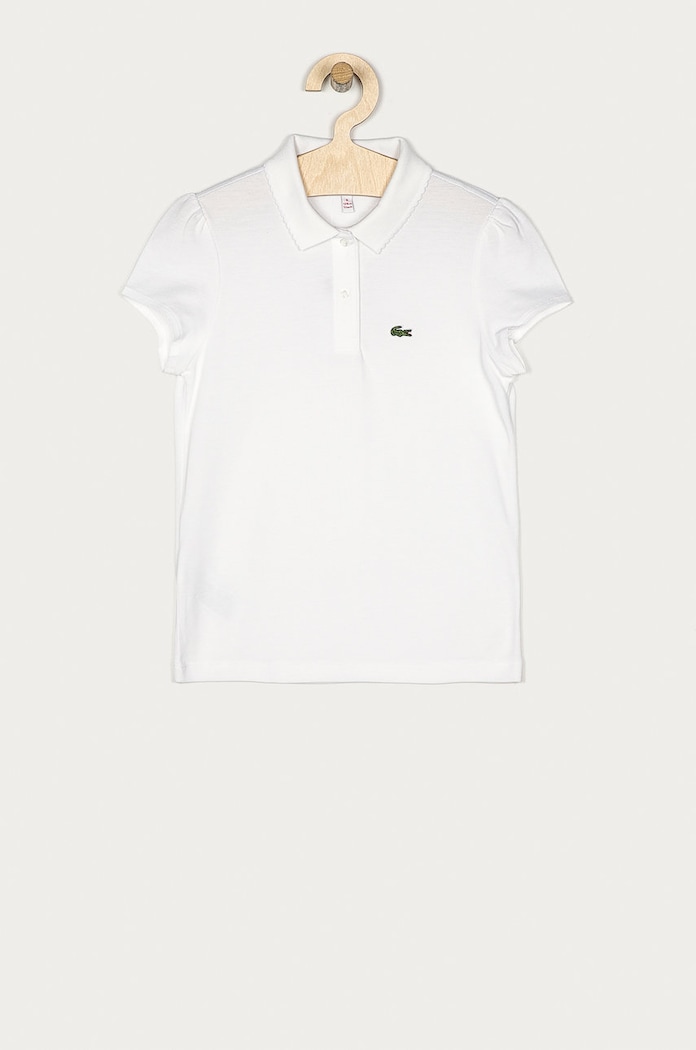 Lacoste - T-shirt dziecięcy 98-140 cm PJ3594 bawełna biały PJ3594
