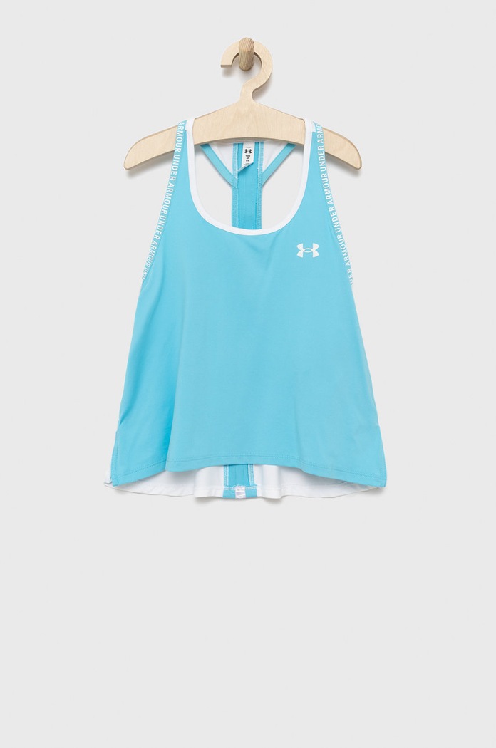 Dětský top Under Armour 1363374 s elastanem tyrkysová 1363374
