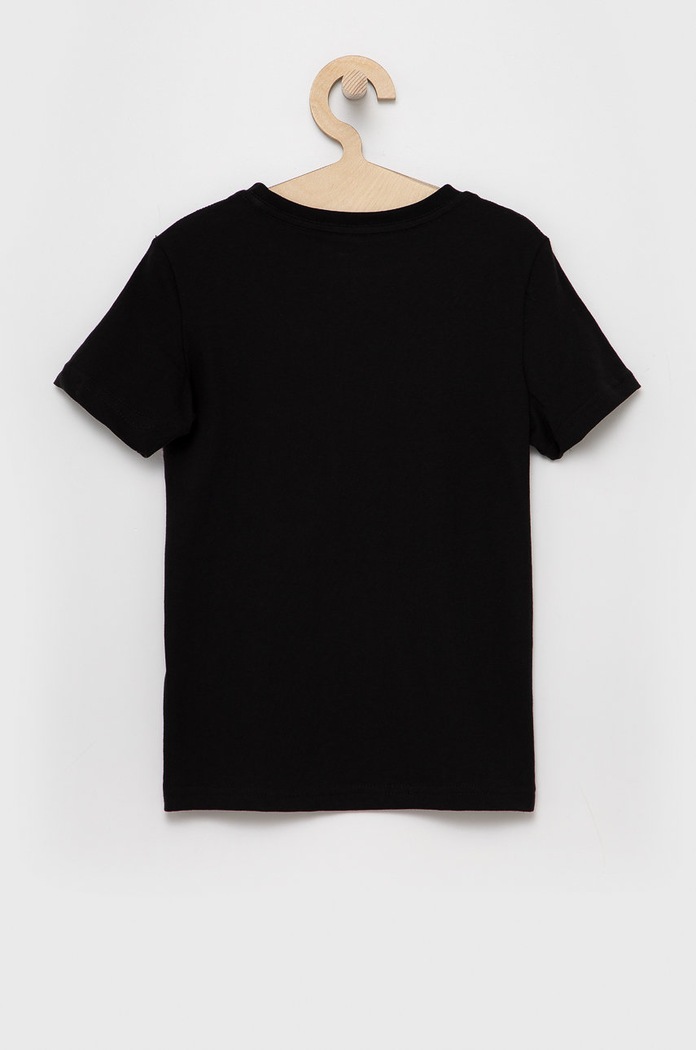 Chłopiec Puma t-shirt bawełniany dziecięcy 586960 czarny