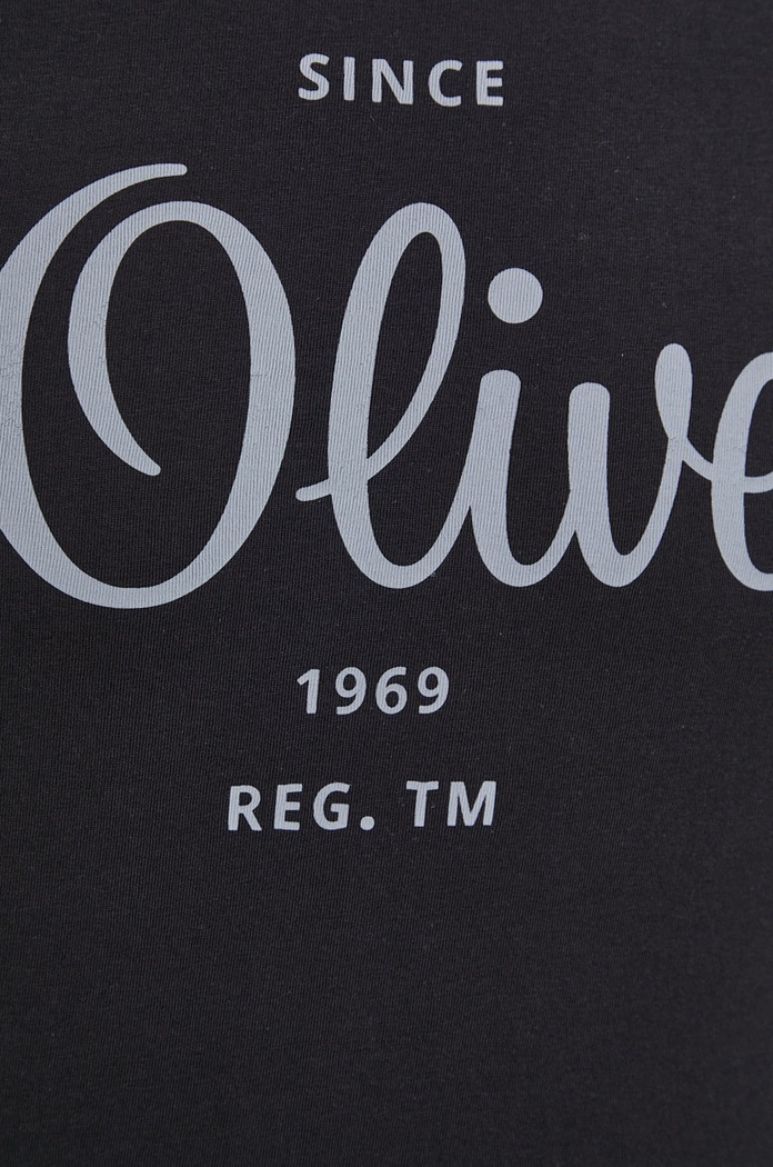 T-shirt bawełniany 2057432 czarny