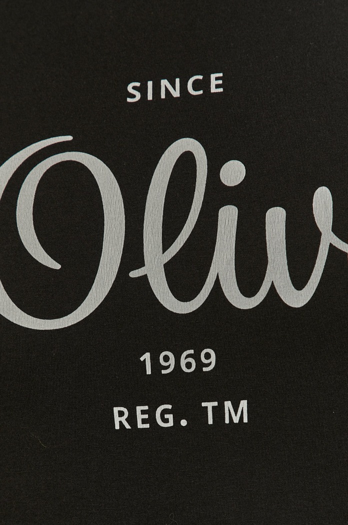 T-shirt bawełniany 2057432 czarny
