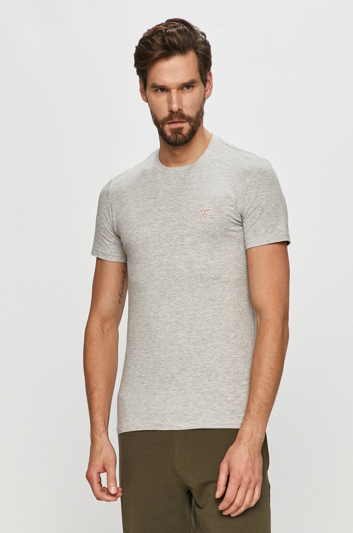 Tričko Guess s elastanom sivá M1RI24.J1311
