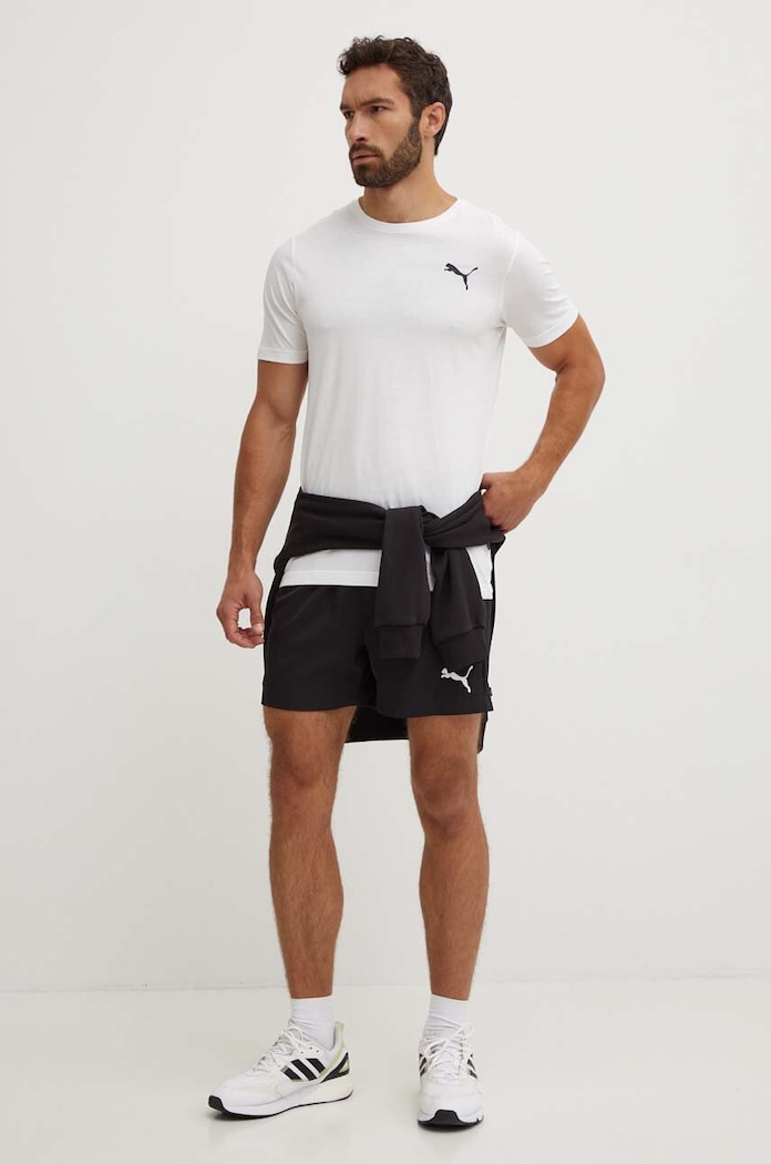 Bavlnené tričko Puma 586668 biela AW24