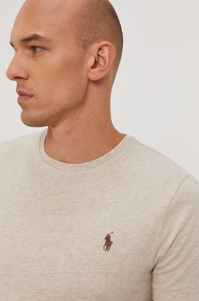 Μπλουζάκι Polo Ralph Lauren μπεζ 710671438203