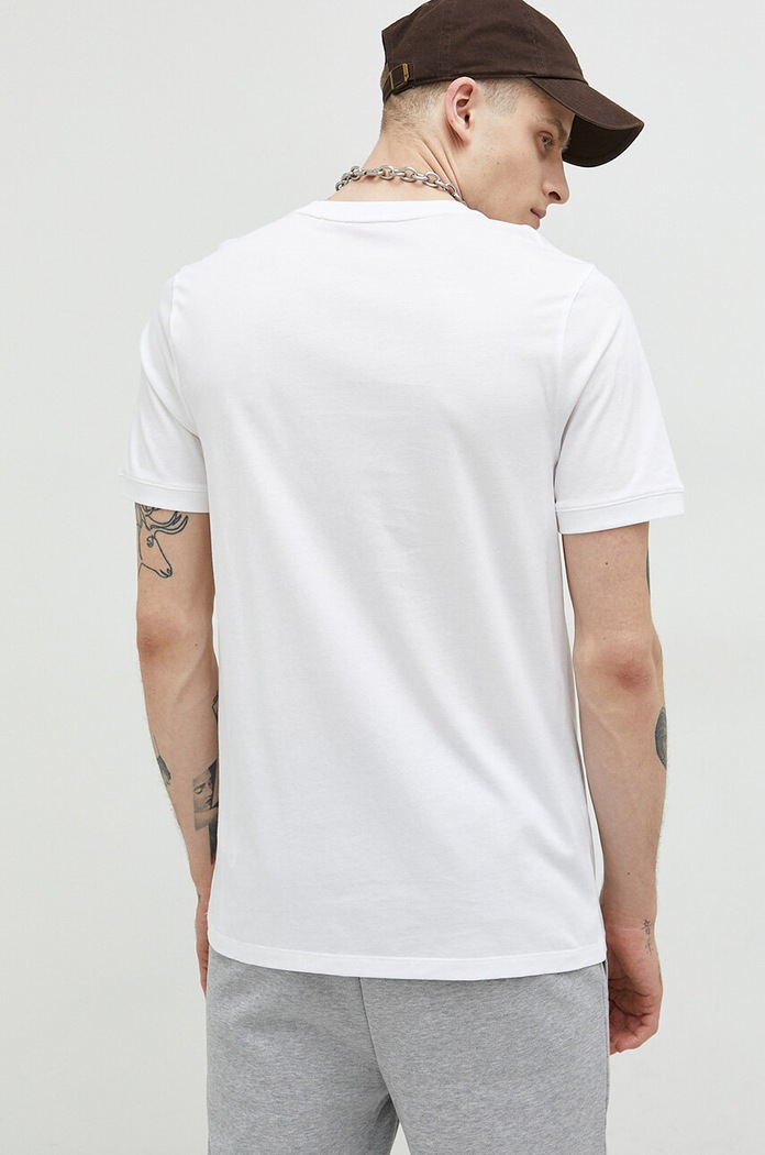 Odzież HUGO T-shirt basic męski bawełniany Diragolino212 50447978 biały