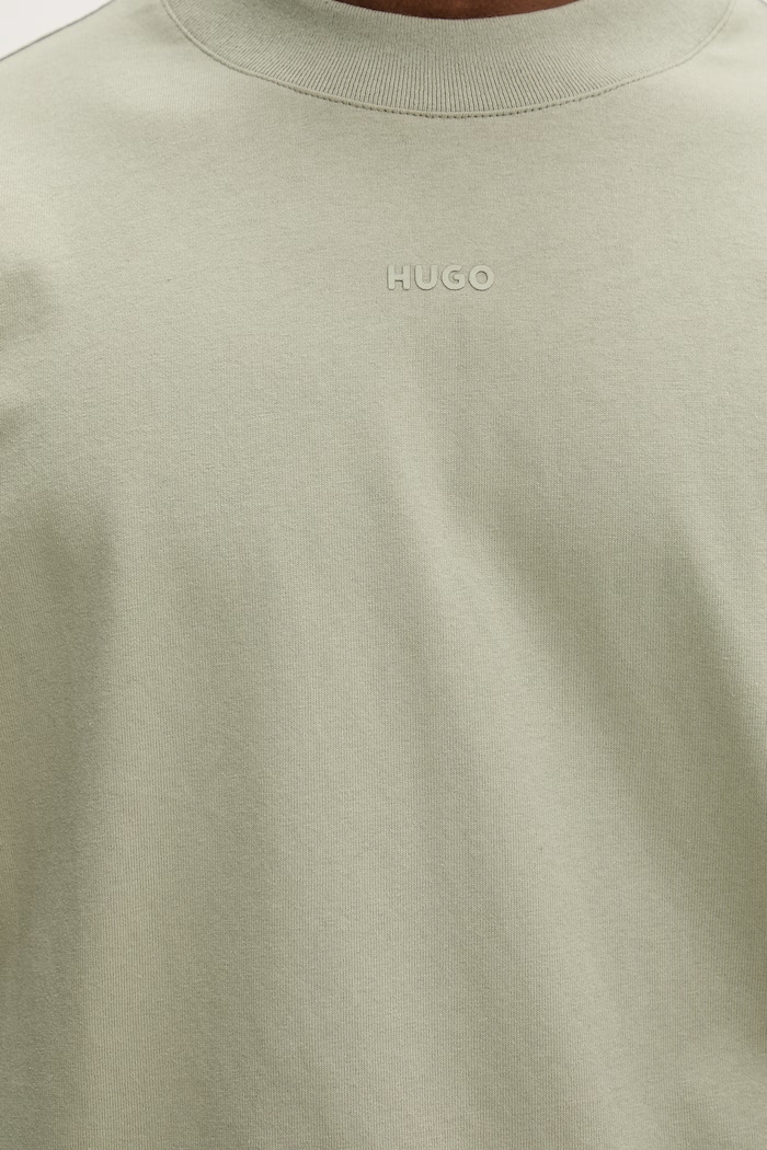 HUGO basic tričko pánske bavlnené Diragolino212 50447978 zelená