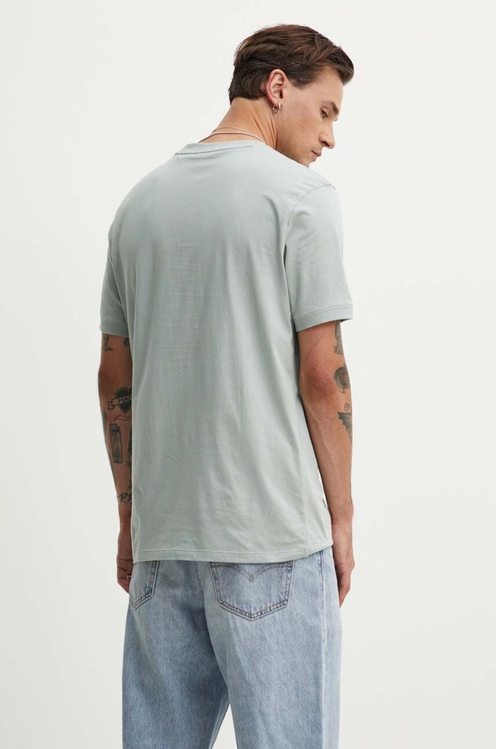 Odzież HUGO T-shirt basic męski bawełniany Diragolino212 50447978 szary