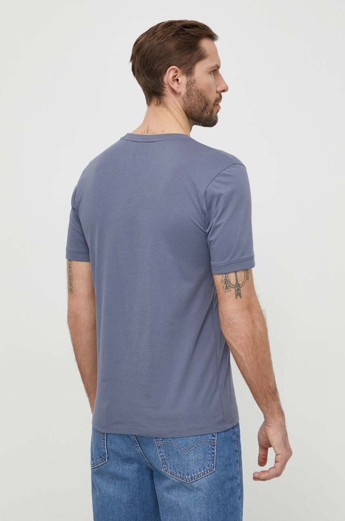 HUGO T-shirt basic męski bawełniany Diragolino212 50447978 niebieski AA00