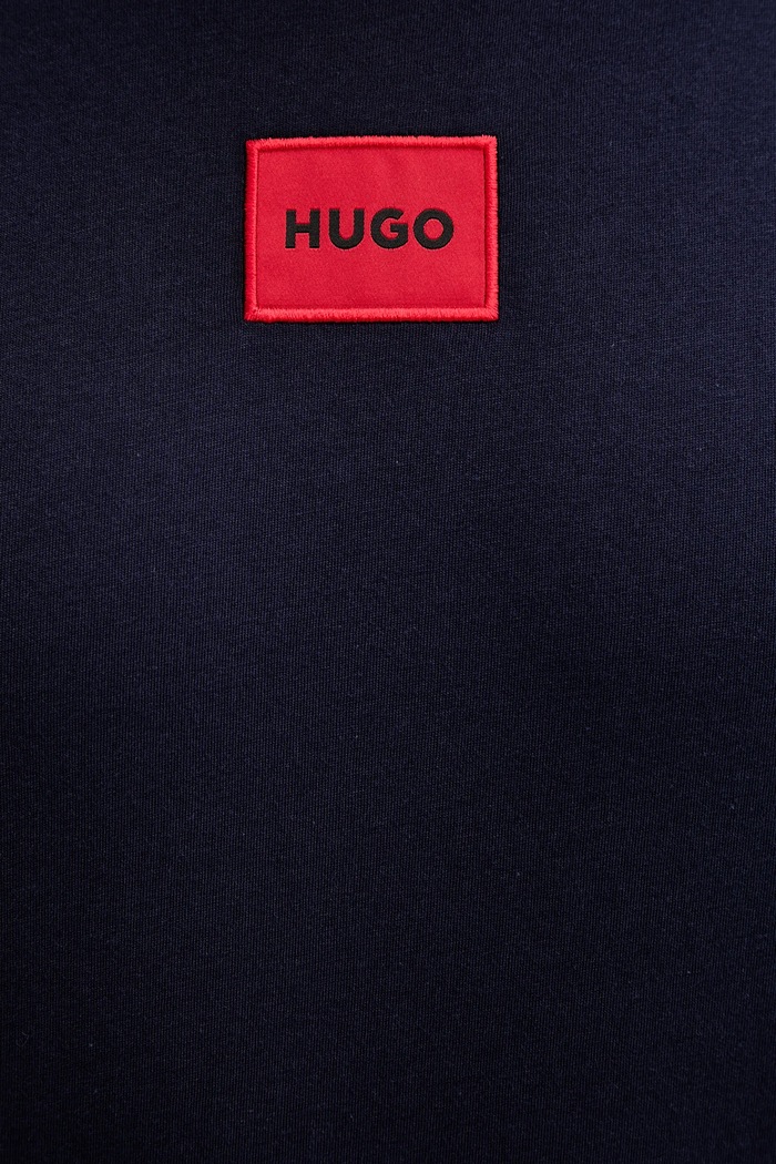 HUGO basic tričko pánske bavlnené Diragolino212 50447978 tmavomodrá