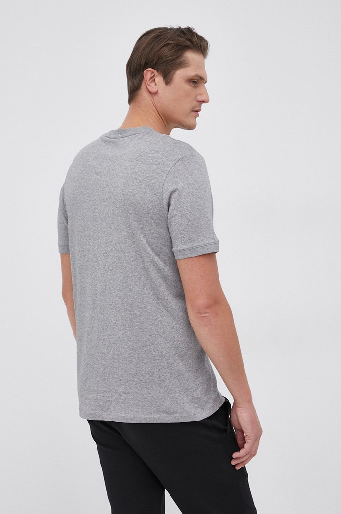 Odzież HUGO T-shirt basic męski bawełniany Diragolino212 50447978 szary