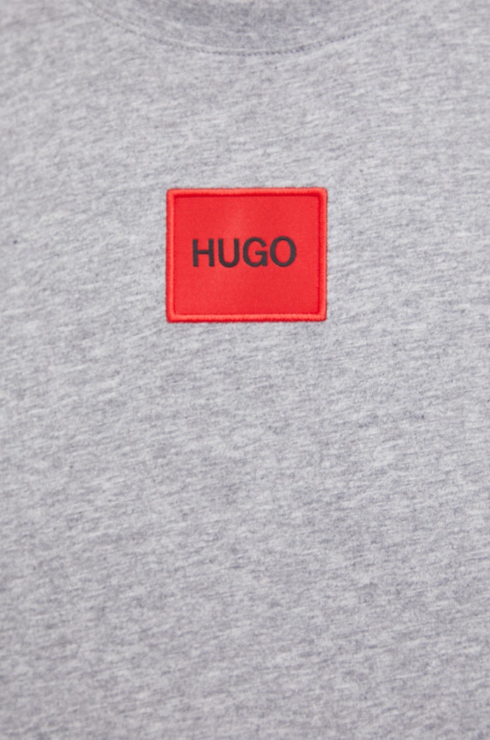 T-shirt basic męski bawełniany Diragolino212 HUGO szary 50447978