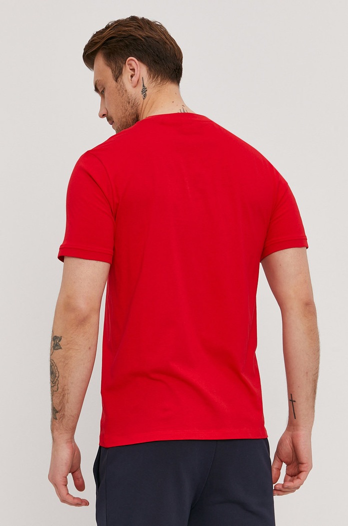 Odzież HUGO T-shirt basic męski bawełniany Diragolino212 50447978 czerwony