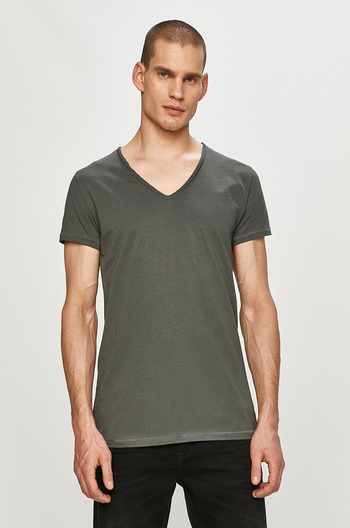 Tigha - T-shirt szary 100878