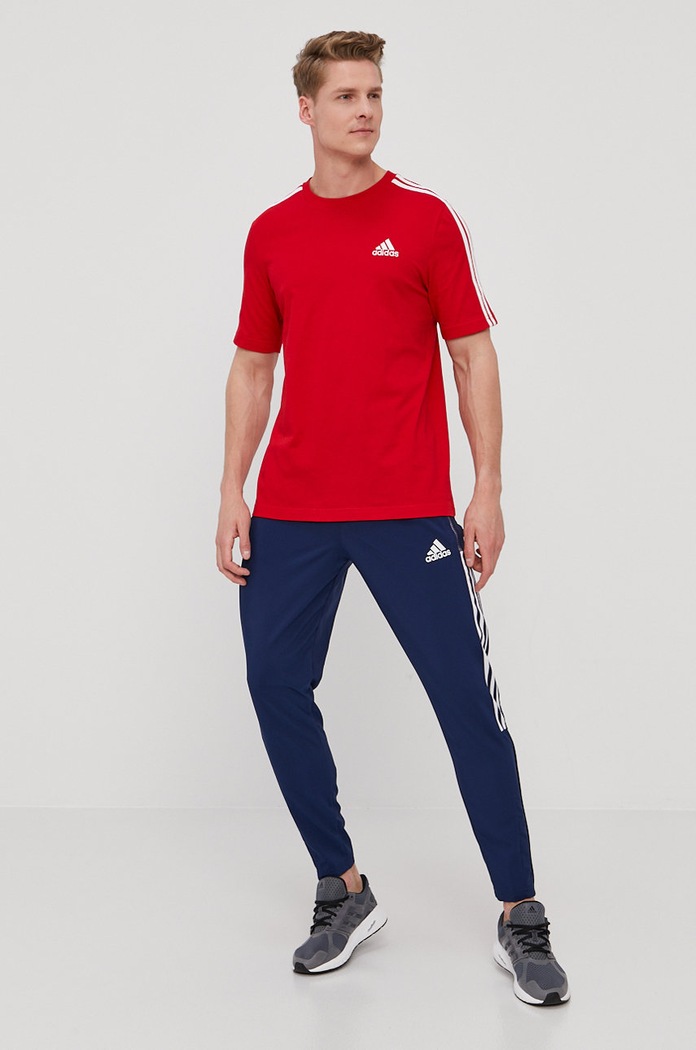 adidas T-shirt GL3736 GL3736 czerwony AW21
