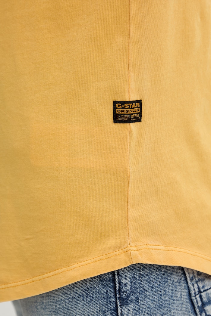G-Star Tricou bărbătesc din bumbac Lash D16396.2653 galben