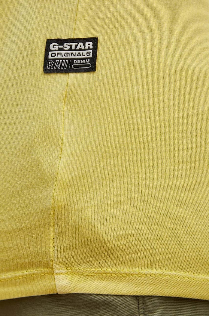 G-Star t-shirt męski bawełniany Lash D16396.2653 zielony