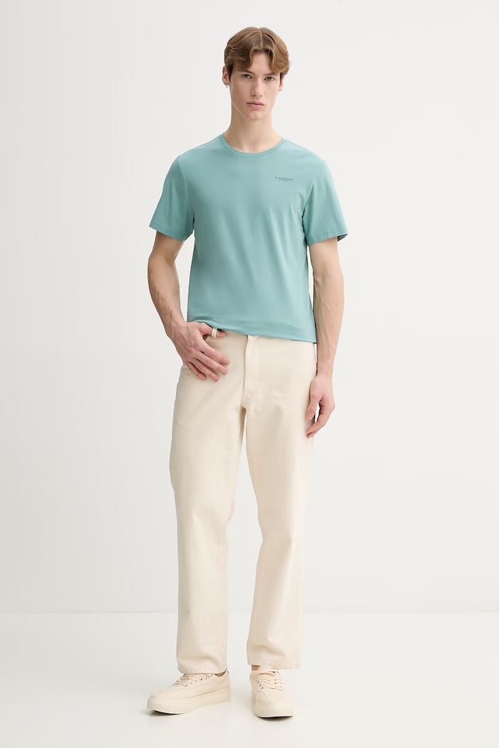 Tričko G-Star Raw D19070.C723 tyrkysová AA00