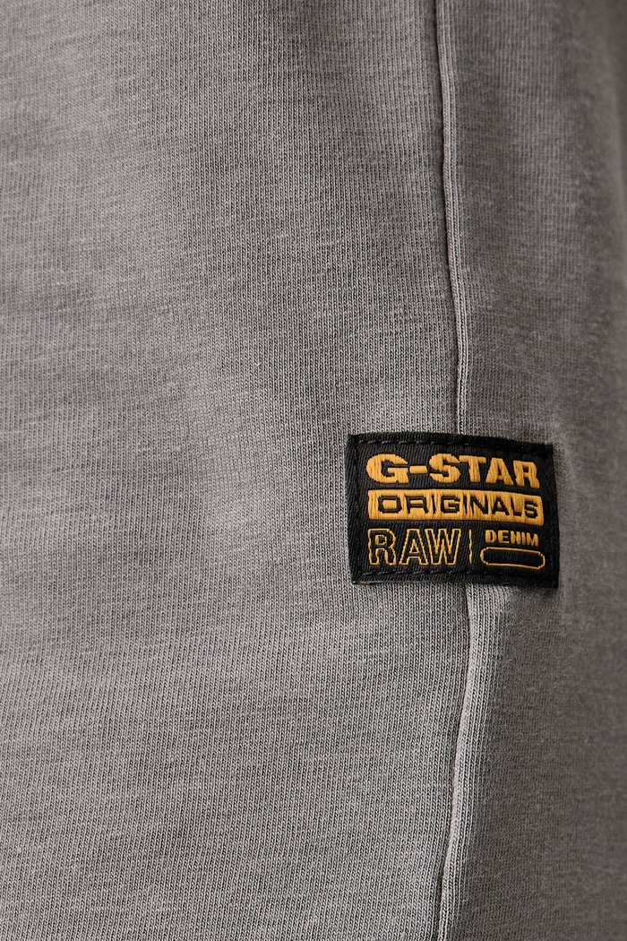 T-shirt męski bawełniany z elastanem Slim base G-Star szary D19070.C723