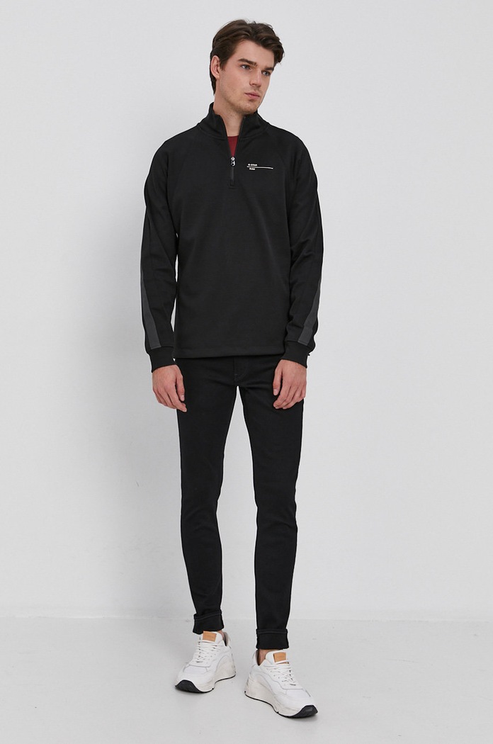 G-Star T-shirt męski bawełniany z elastanem Slim base D19070.C723 czerwony AA00