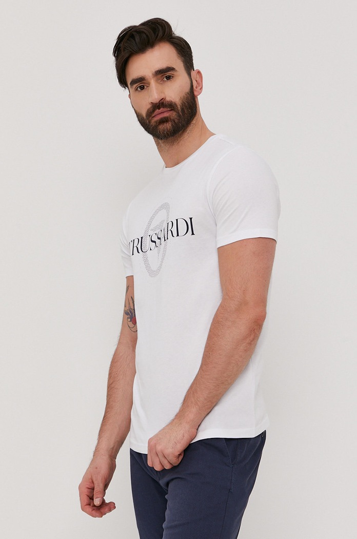 Tričko Trussardi Jeans bílá 52T00507.1T003076