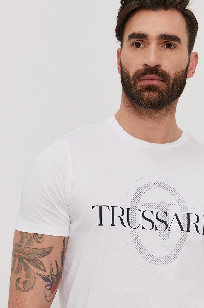 Tričko Trussardi Jeans 52T00507.1T003076 bílá