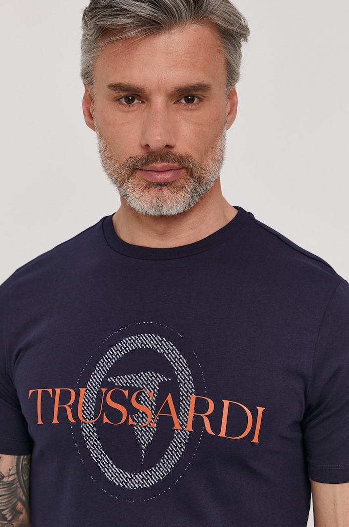 Trussardi Jeans T-shirt granatowy 52T00507.1T003076
