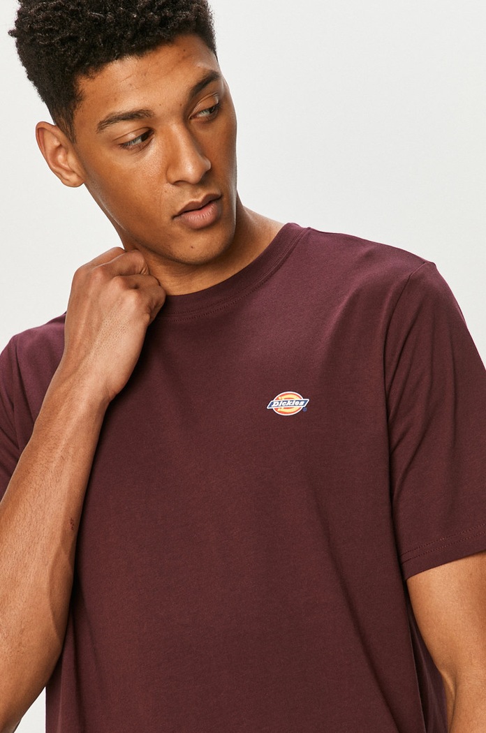 Dickies T-shirt bordowy DK0A4XDBMR0