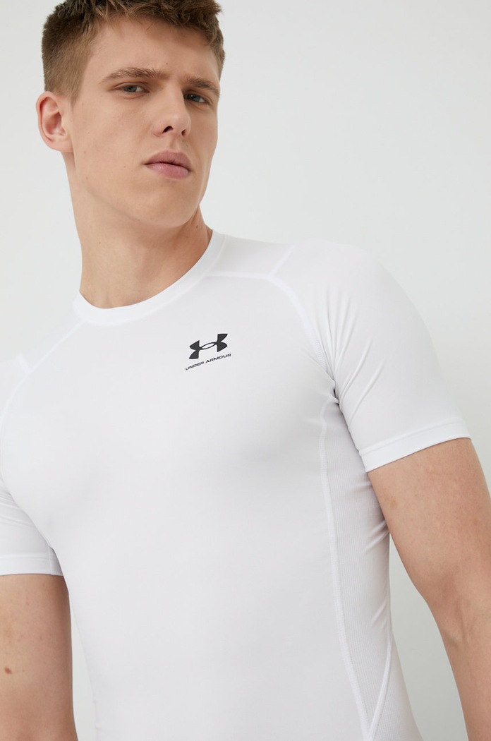 Majica kratkih rukava za trening Under Armour 1361518 bijela