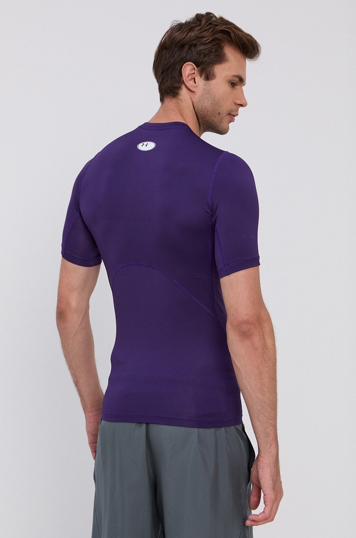 Odzież Under Armour t-shirt treningowy męski 1361518 fioletowy