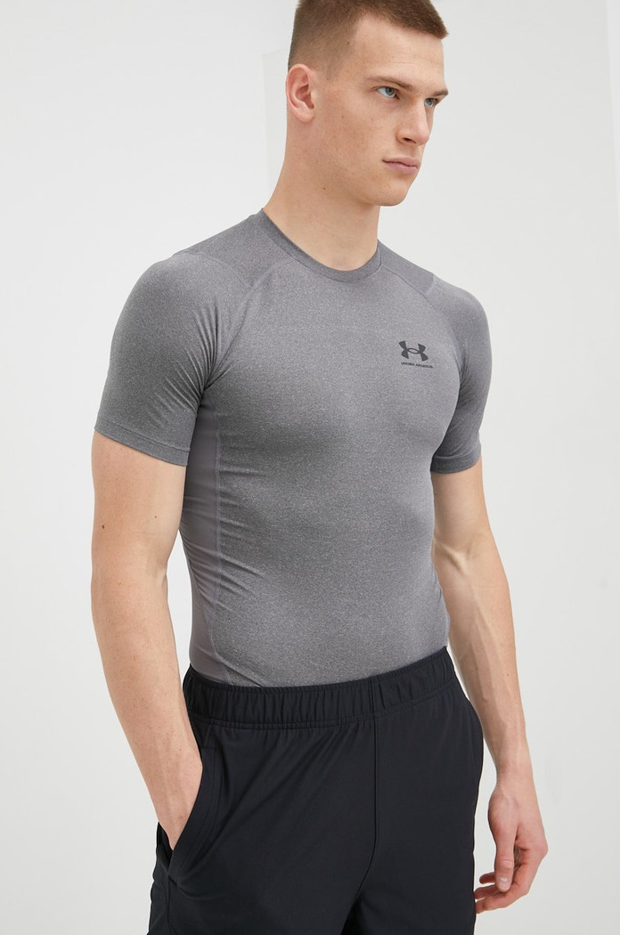 T-shirt treningowy męski Under Armour 1361518 szary