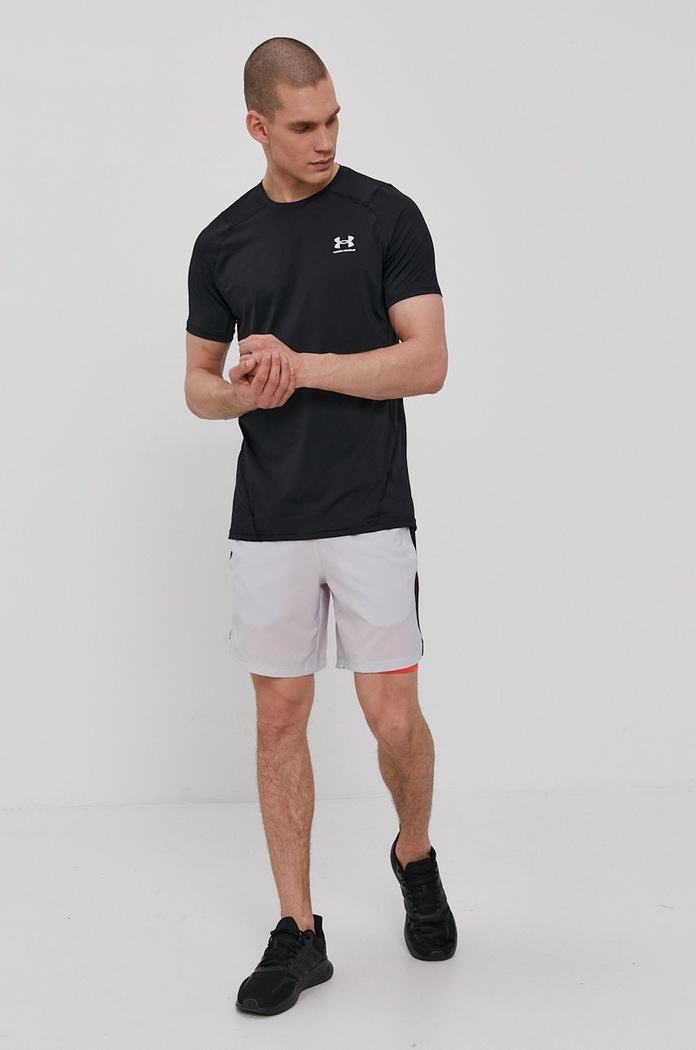 Under Armour T-shirt treningowy 1361683 czarny AW24