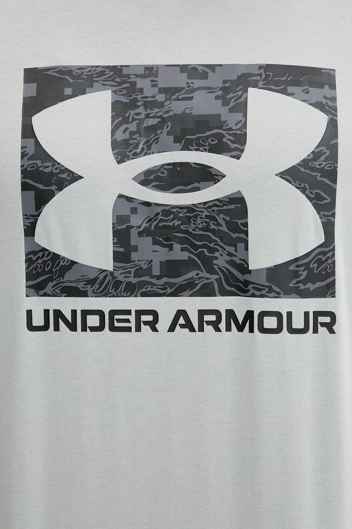 Under Armour футболка чоловіча з бавовною CAMO BOXED LOGO 1361673 сірий