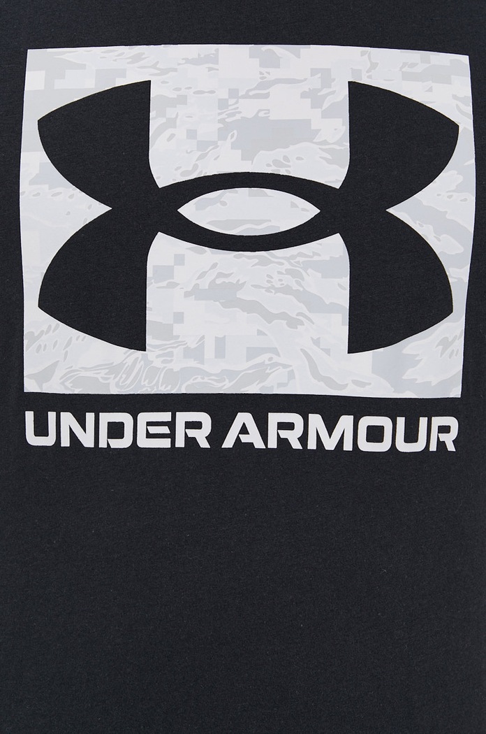 Under Armour t-shirt ανδρικό με βαμβάκι CAMO BOXED LOGO 1361673 μαύρο