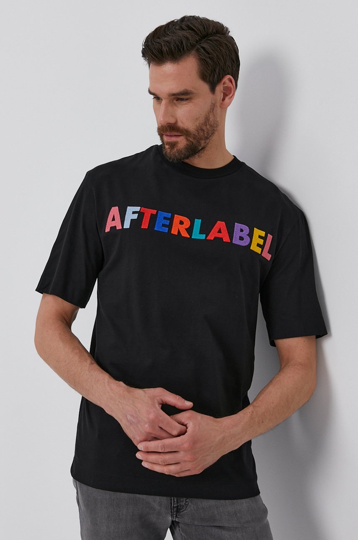 After Label T-shirt aplikacja czarny AL139.J1/R2