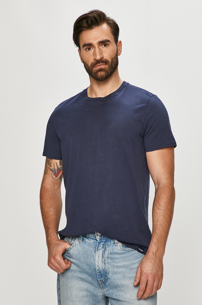 Wrangler - Tričko (2-pack) W7BADHX37 šedá AA00