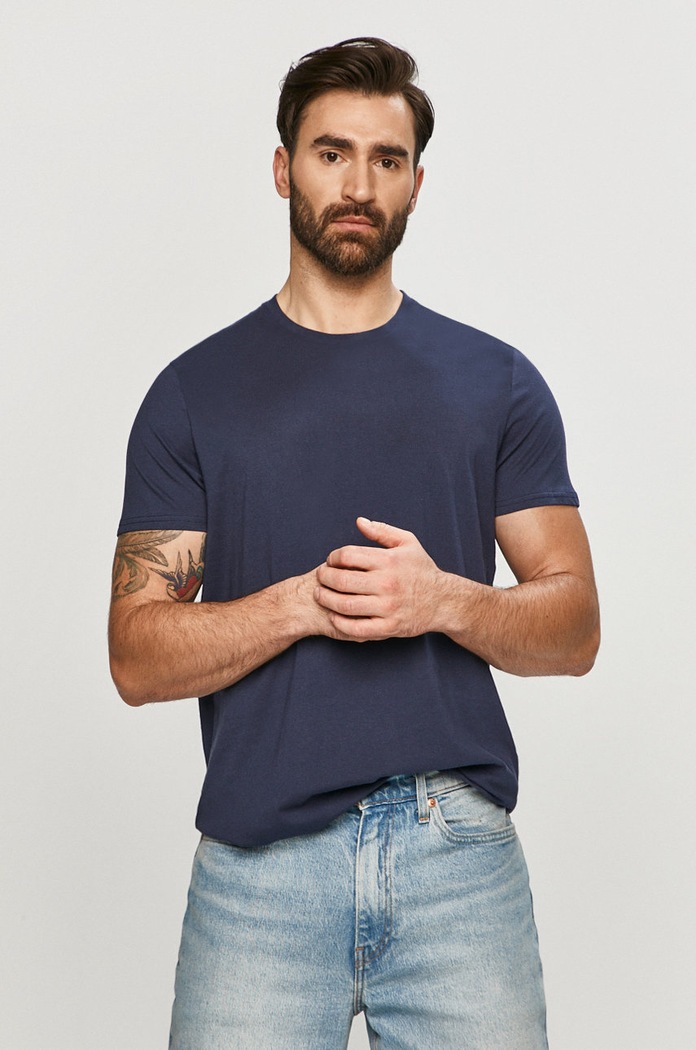 Wrangler Tricou (2-pack) W7BADH114 bleumarin AA00