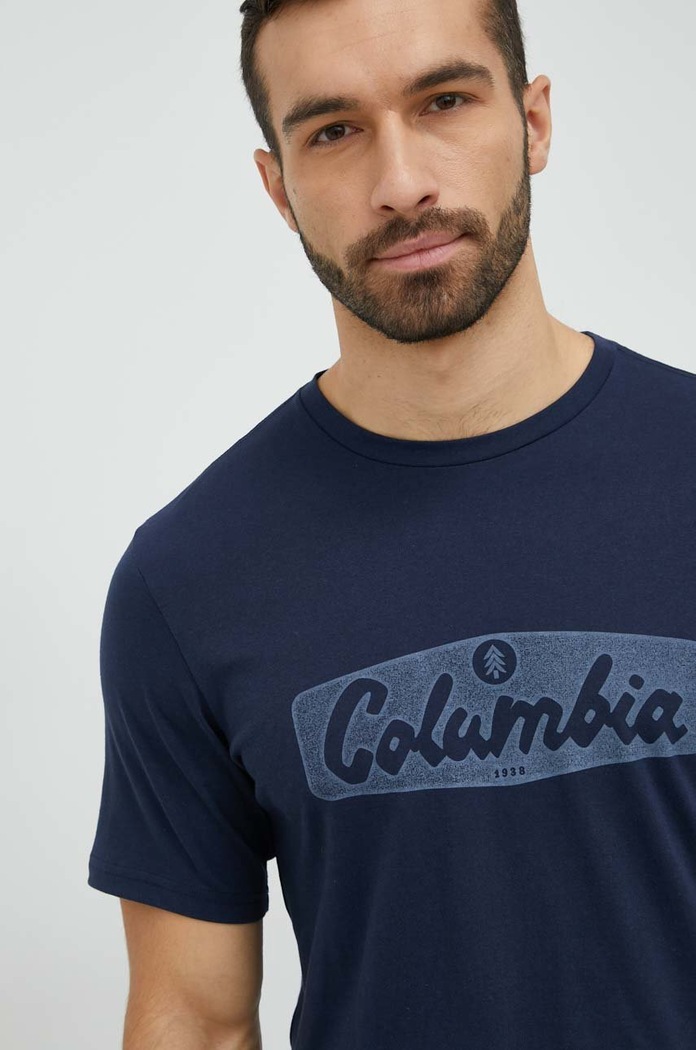 Columbia - T-shirt nadruk granatowy 1888813