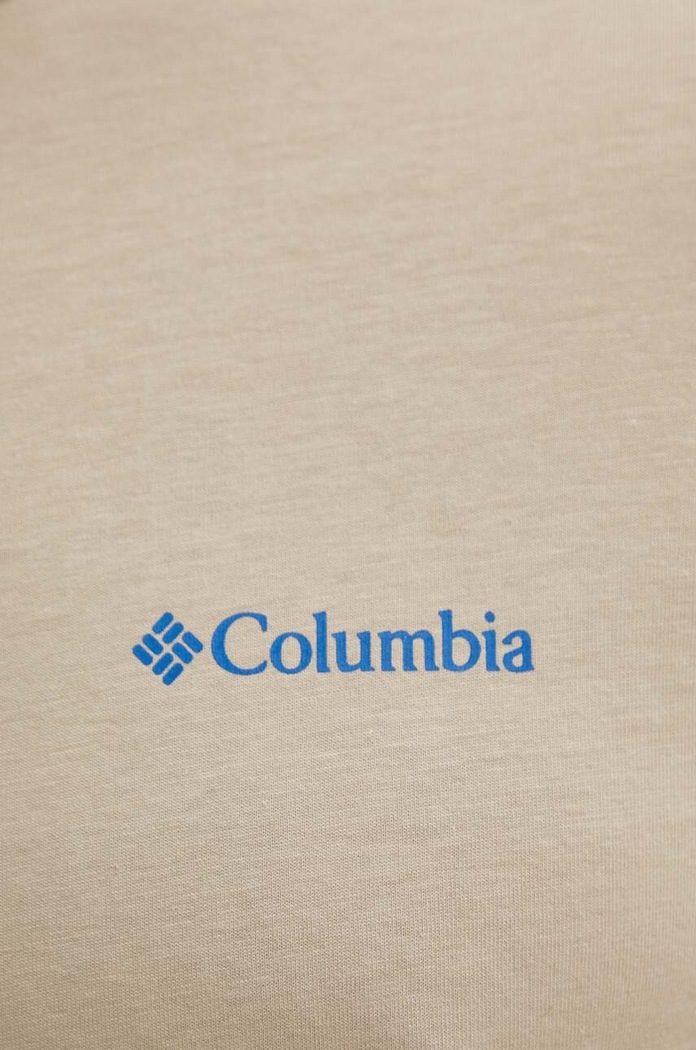 Βαμβακερό μπλουζάκι Columbia Rapid Ridge Back Graphic 1934824 μπεζ