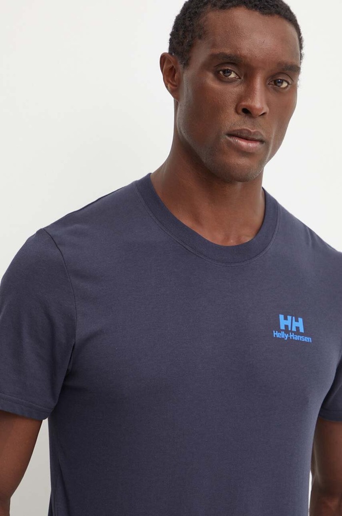 Helly Hansen tricou print bleumarin 62978