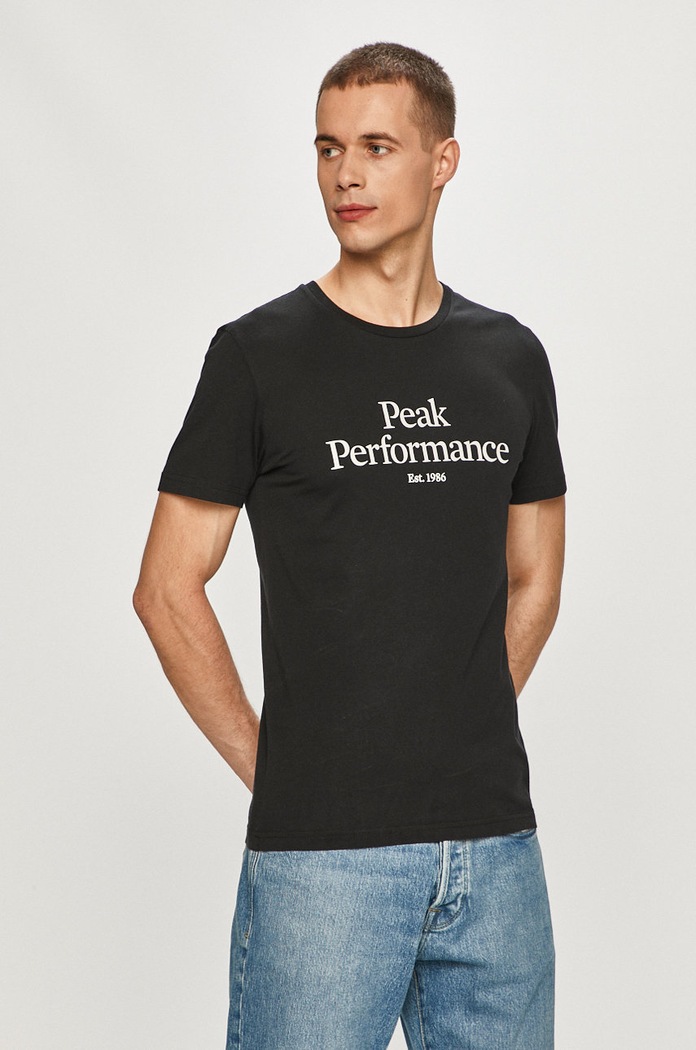 Peak Performance - Tričko bavlna čierna G66762037