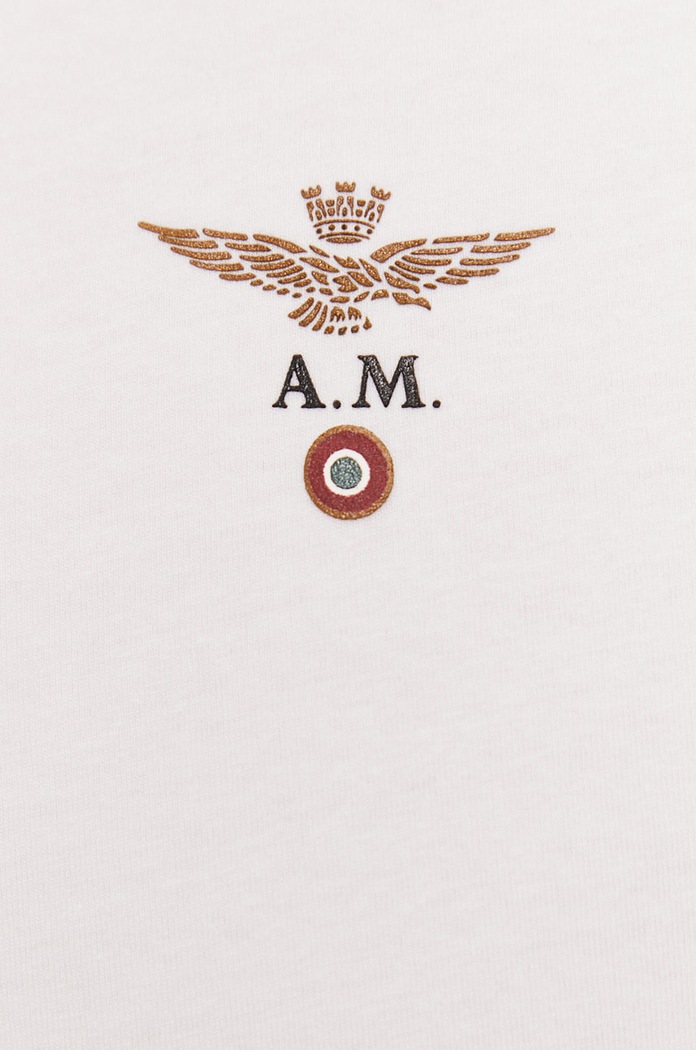 Lounge tričko Aeronautica Militare AM1UTI001 bílá