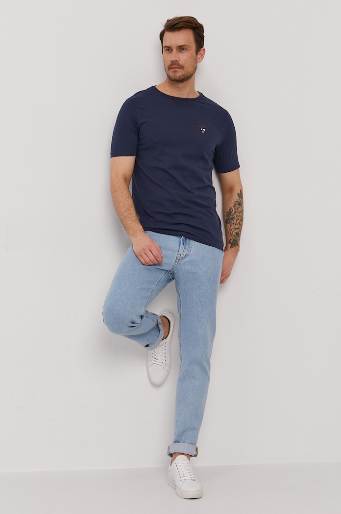 Tričko lounge Aeronautica Militare AM1UTI001 tmavomodrá AA00