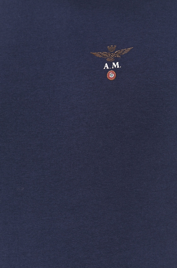 Tričko lounge Aeronautica Militare AM1UTI001 tmavomodrá