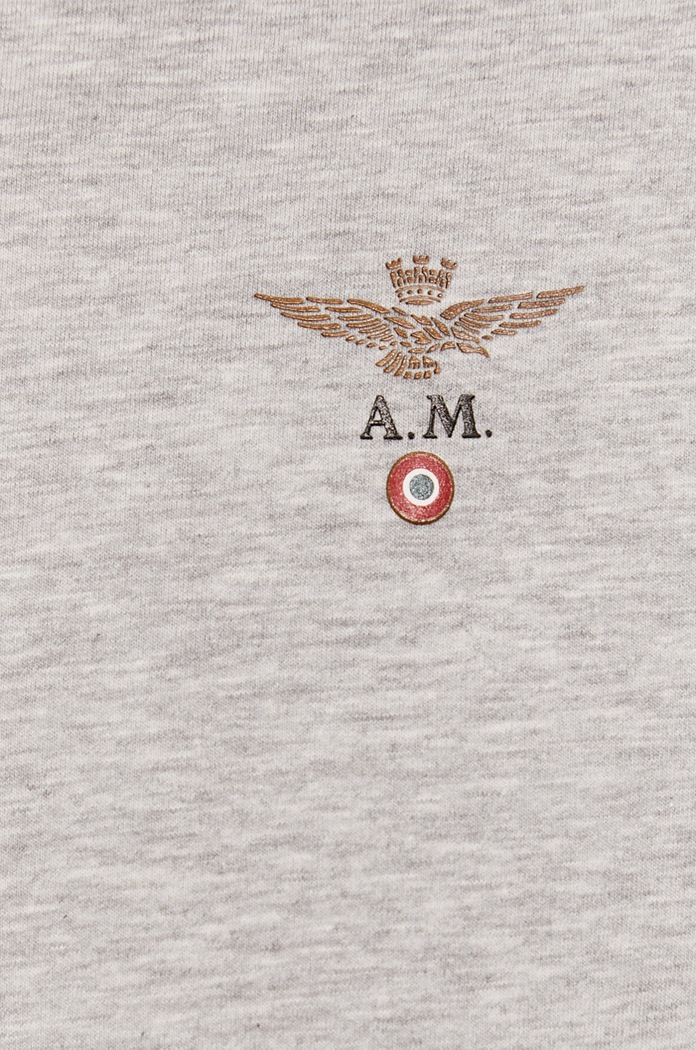 Majica kratkih rukava Aeronautica Militare AM1UTI002 siva