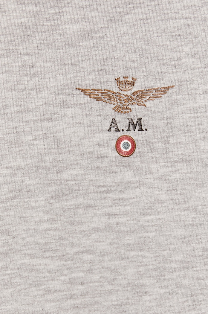 Majica kratkih rukava Aeronautica Militare AM1UTI002 siva
