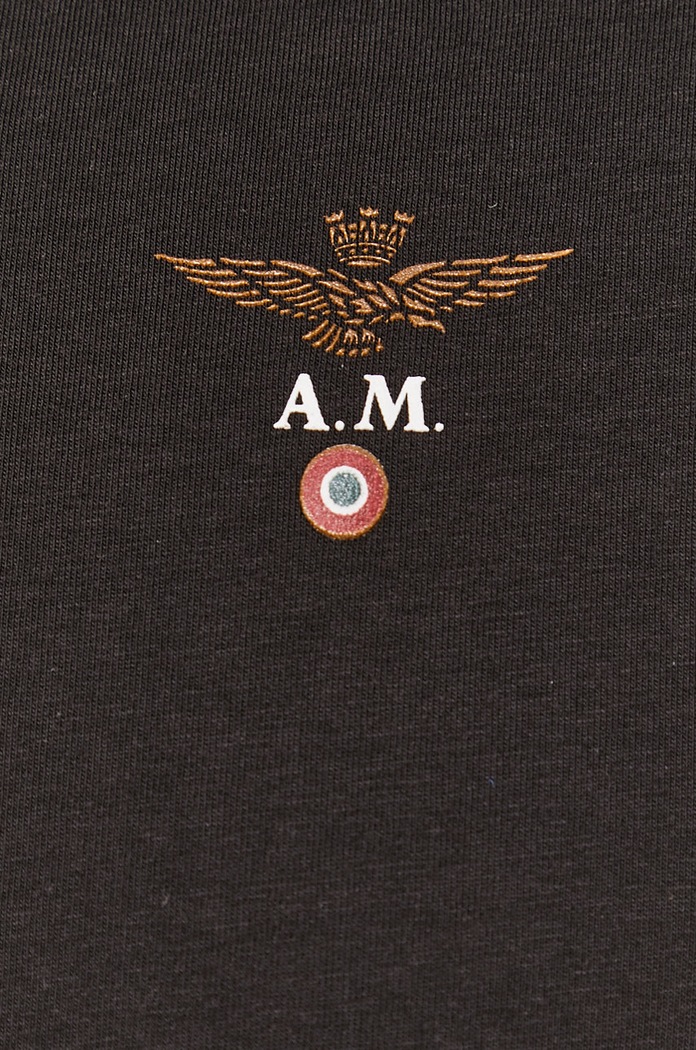 Tričko Aeronautica Militare AM1UTI002 čierna