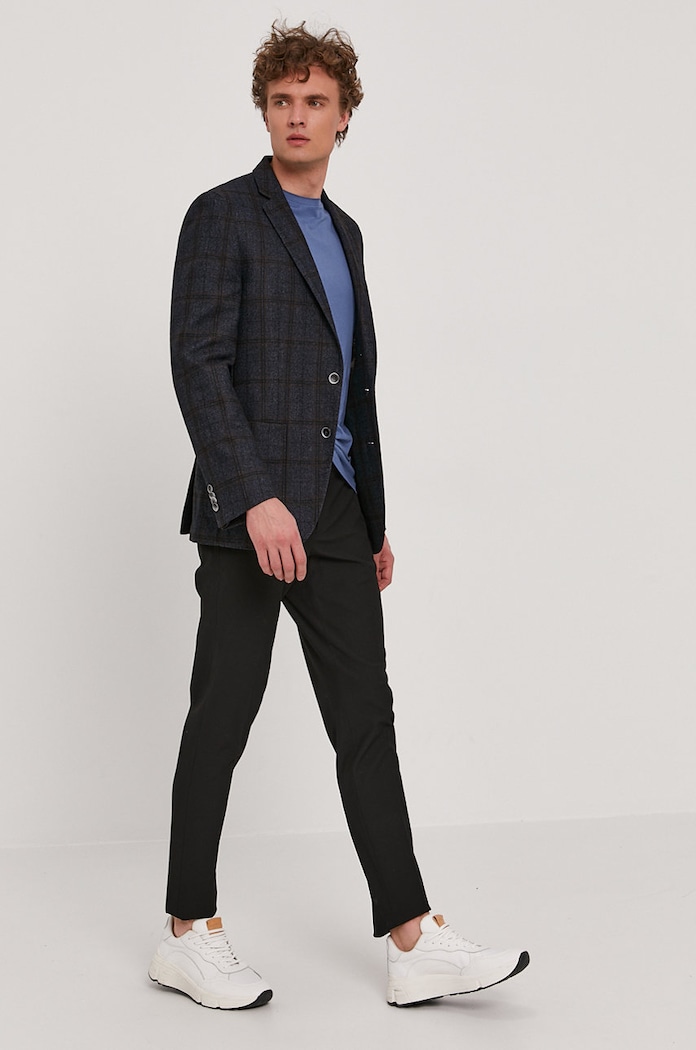 Tričko Boss BOSS CASUAL 50415523 modrá SS21